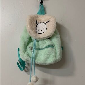 Sanrio pochaco  Mint Green and Cream Kids Backpack